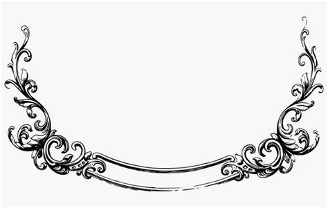Simple Scrollwork Clipart - Free Vintage Scroll Png Clipart PNG ...