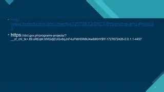 Presentation DICT programs and projects TTL1.pptx