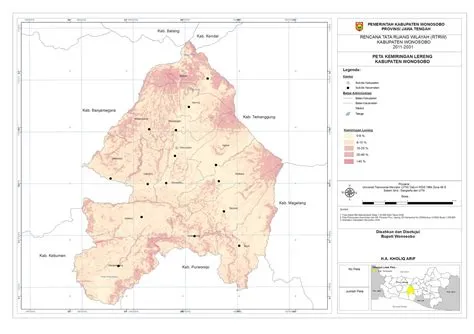 > Peta Lengkap Indonesia: Peta Kemiringan Lereng Kabupaten Wonosobo