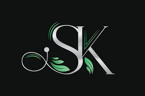 Letters SK Luxury Name Initials Monogram Logo Design Template 20526433 ...
