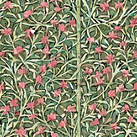 William Morris Inspired Repeating Pattern Digital Graphic · Creative ...