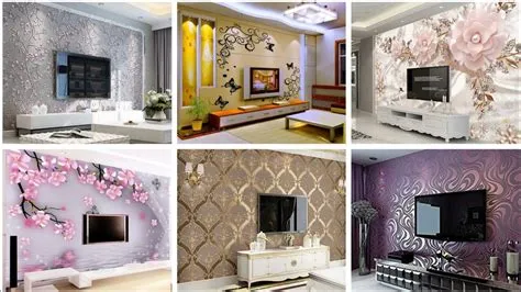 Living Room 3D & 4D Wallpaper Designs 2025 |Modern Wallpaper Ideas For ...