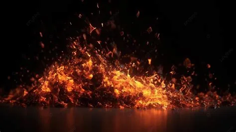 Fiery Glow Mesmerizing 3d Visuals Of Burning Embers And Glowing ...