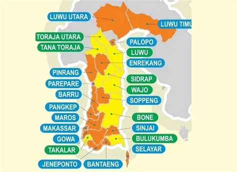 Daftar 24 Kabupaten dan Kota di Sulawesi Selatan dan Profilnya