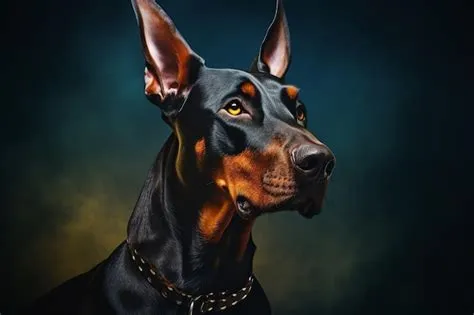 Premium AI Image | cute beautiful Doberman Pinscher dog portrait for ...