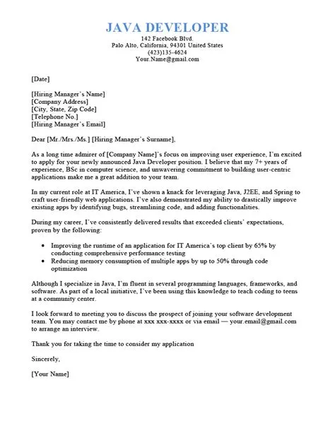 Software Engineer Cover Letter (Example & Tips)