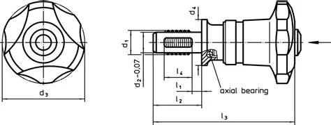 Threaded Lock Pins self-locking, with axial bearing - EH 22356.