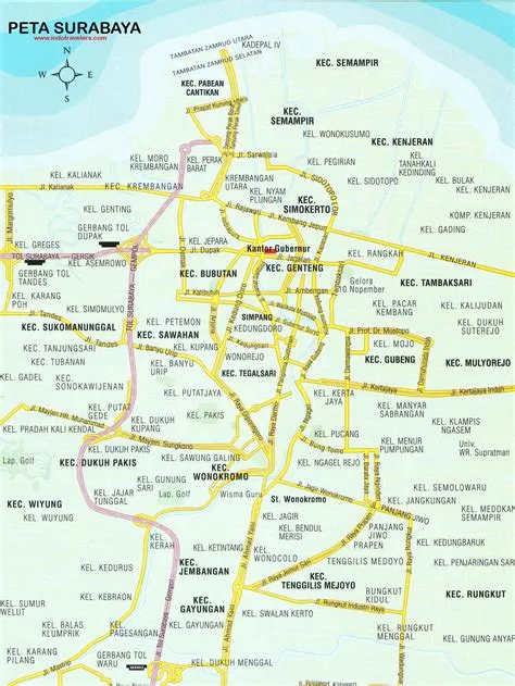 Peta Surabaya / Surabaya Map