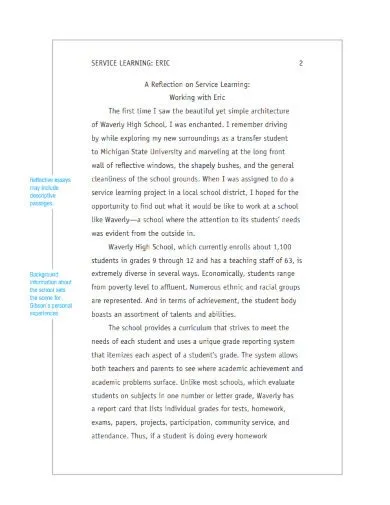APA Essay- Examples, PDF | Examples