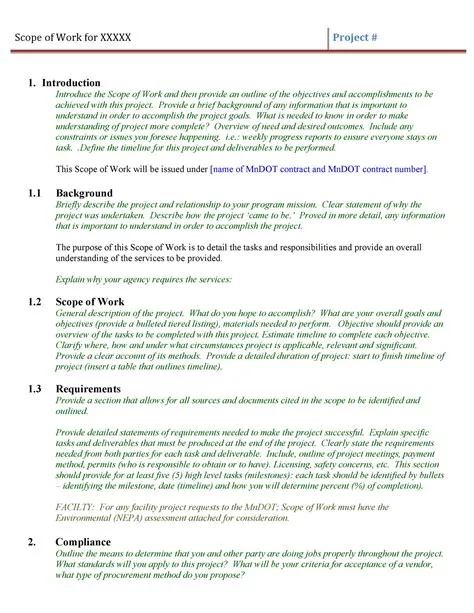 43 Project Scope Statement Templates & Examples ᐅ TemplateLab