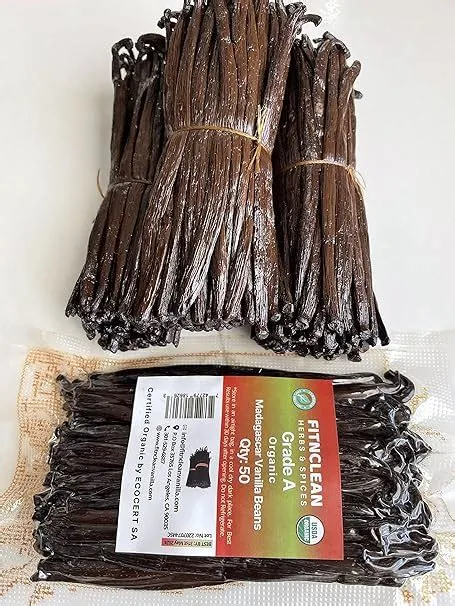Amazon.com : 50 Grade A Madagascar Vanilla Beans. Certified USDA ...