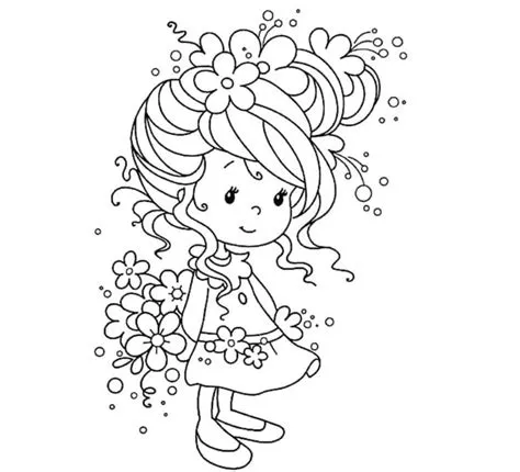 Coloriages De Petite Fille à Imprimer Feuille De Coloriage Princesse