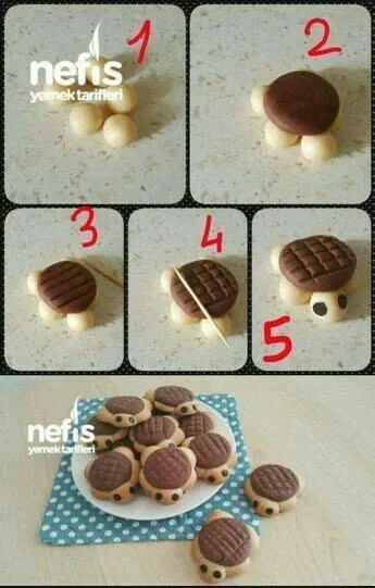 by Marcia Bratkoski on biscoitos | Turtle cookies, Baking recipes ...