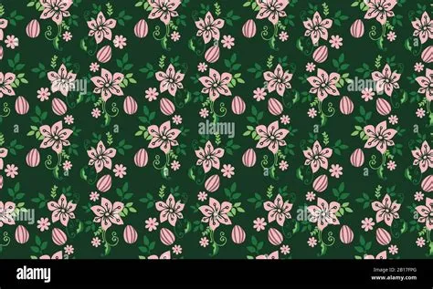 Simple wallpaper for Easter, with seamless leaf and flower pattern ...