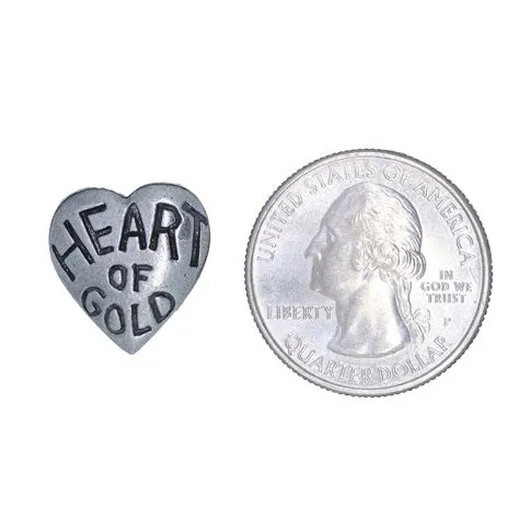 Heart of Gold Lapel Pin CC506 Kind, Compassionate, Caring Pins - Etsy