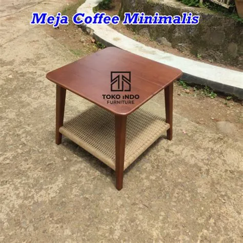 Jual Meja Coffee Shop Minimalis Kotak Anyaman Kayu Jati - Kab. Jepara ...