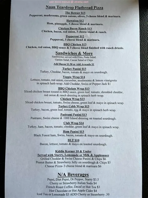 Online Menu of Teri's on Broadway Restaurant, Longview, Washington ...