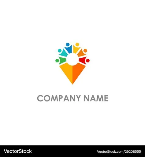 position group unity logo Royalty Free Vector Image
