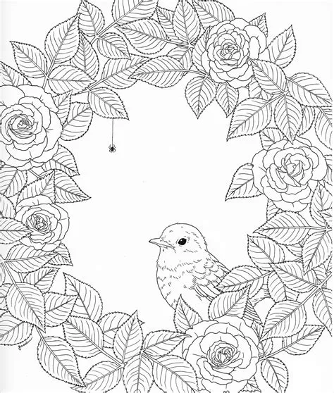 Harmony Of Nature Adult Coloring book Pg 29 | Detailed coloring pages ...