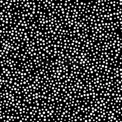 Random Scattered Polka Dot Pattern, Abstract Black and White Background ...