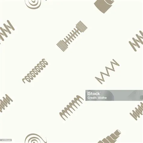 Seamless Pattern With Springs Stock Illustration - Download Image Now ...