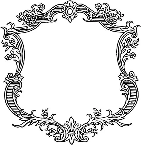 9 Scroll Border Vector Images - Free Vintage Scroll Borders, Vintage ...