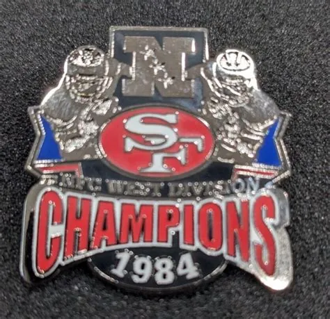 SAN FRANCISCO 49ERS 1984 NFC WEST CHAMPS WILLABEE & WARD COLLECTIBLE ...