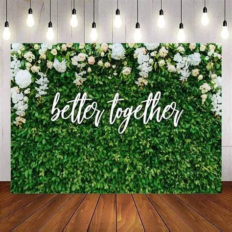 Greenery Outdoor Better Together Wedding Decoration Backdrop in 2022 ...