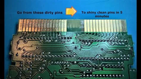 How to clean oxidized game cartridge pins - YouTube