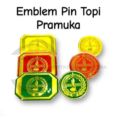 Jual Pin Topi Putra Putri Pramuka Siaga, Penggalang, Penegak / Pin Topi ...