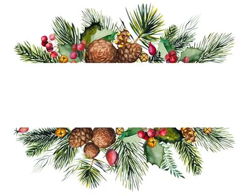 Pine Tree Border Clip Art