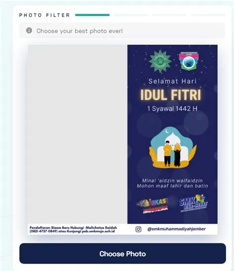 Twibbon Lebaran 1442H SMK Muhammadiyah Jember | News SMK Muhammadiyah ...