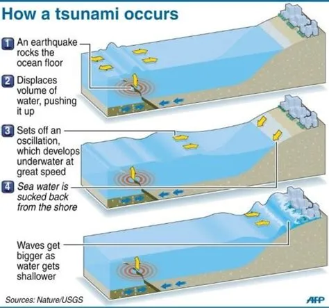 Propagation of tsunami waves-how tsunami occurs | PMF IAS
