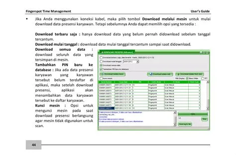 Ftm user's guide pd fv1.2 fingerprint | PDF