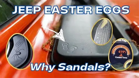 Why Are There Sandals On Your Jeep Wrangler? Jeep Easter Eggs Exposed ...