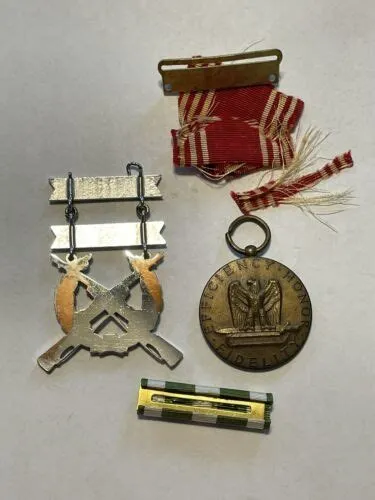 WW2 & Vietnam War Army & Marine Corps Medal/Badge/Pin Grouping - Badge ...