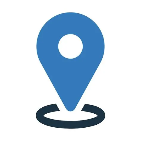 Premium Vector | Location pinning icon blue vector