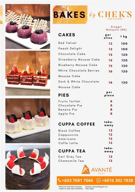 Cake Effect Menu at David Greenfield blog