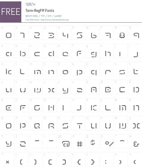 Term-RegFff 1.0 Fonts Free Download - OnlineWebFonts.COM