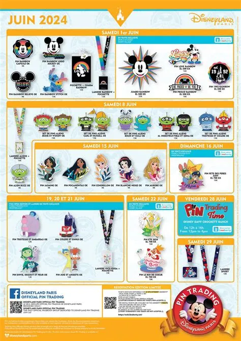 Disneyland Paris June 2024 Pin Release Schedule | Disney Mouseketeer