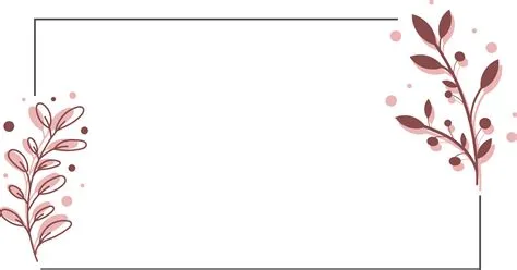 Pink Flower and leaf frame background, Cute frame for design 9668942 PNG