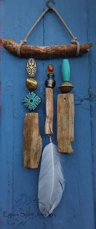 by Shellie Smith on crafty | Driftwood art diy, Wind chimes craft ...