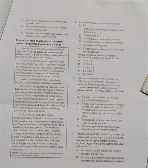 Telah dijawab:C. Jenis kayu yang digunakan awet hingga 4. Cermatilah ...