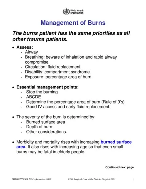 (PDF) Management of Burns