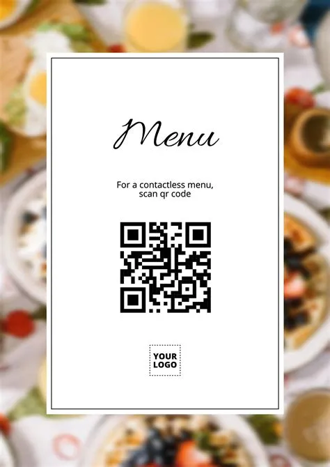 Qr Code Menu Template