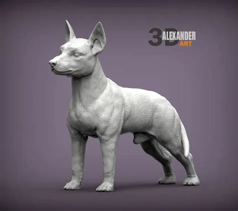 STL file Miniature Pinscher 3D printed model 🐕・3D printing template to ...