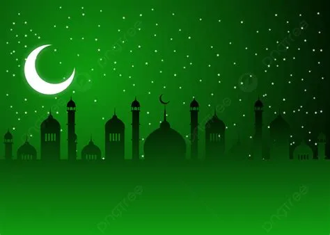 Dark Green Gradient Eid Mubarak Ramadan Background, Eid, Mubarak ...
