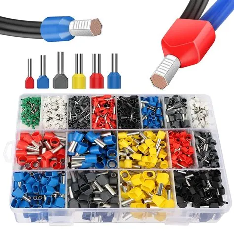 Lytool Double Wire Ferrules Kit,1200pcs Ferrule Terminal Kit, Insulated ...