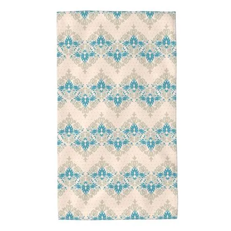Home Towels Blue Gray Pattern Background Absorbent Hanging Hand Towel ...
