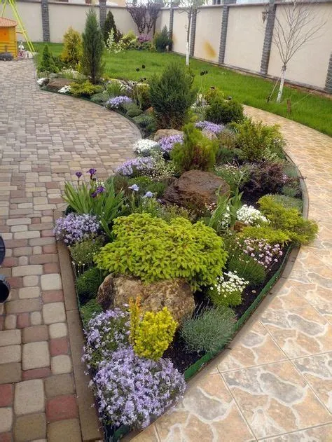 Parterres con bordillos de #jardinería | www.digebis.com | #gardening ...